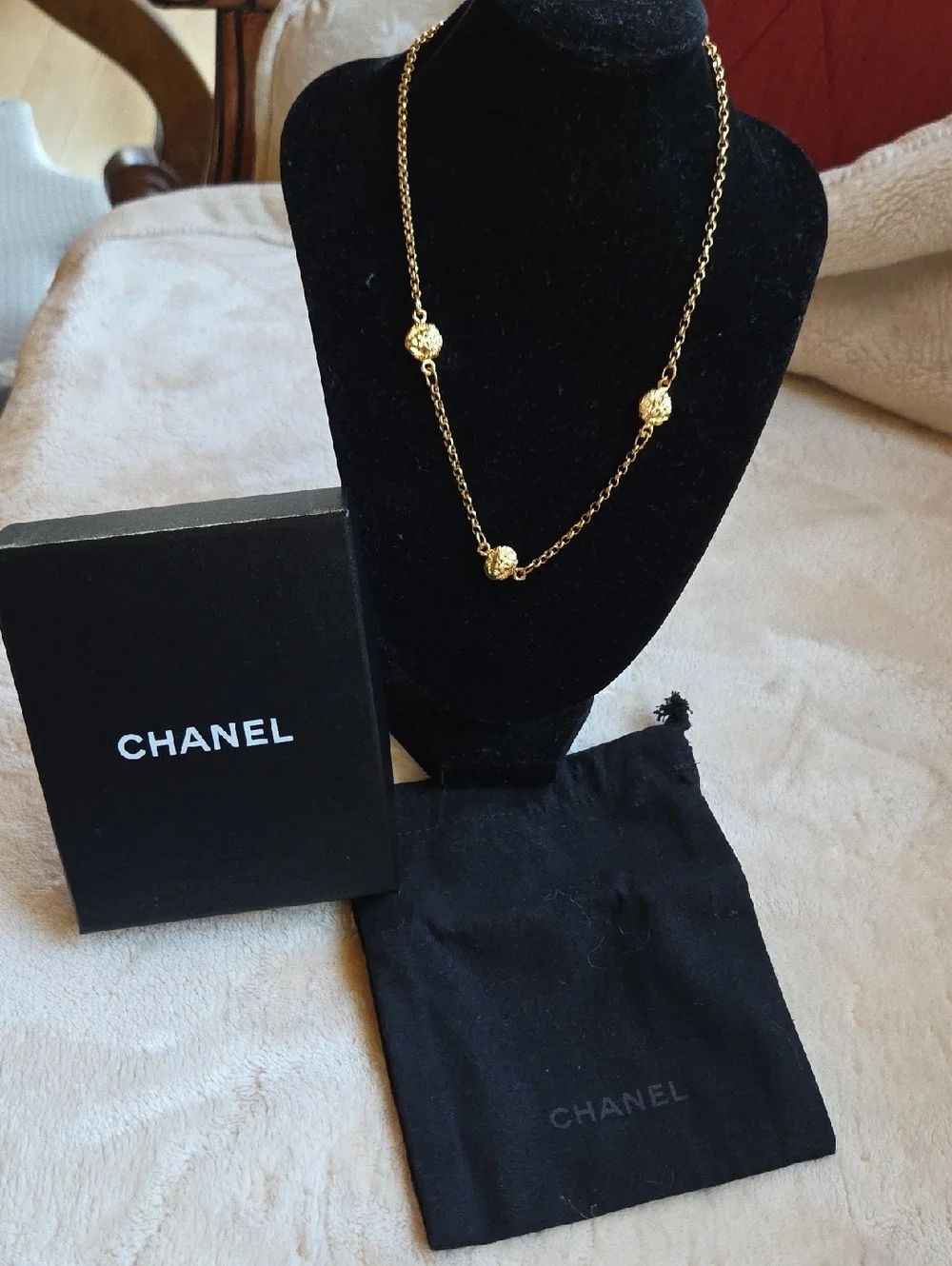 Chanel Coco Mark 3277/Lion Head Gold Chain Necklace - Women Jewelry